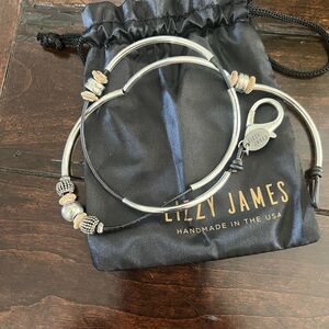 Lizzy James Black and Silver Bracelet